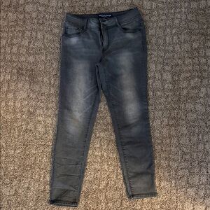 Wallflower Women's Black-Gray Skinny Jeans - Washed Charcoal